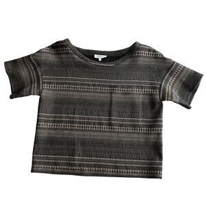 Emerson‎ Fry Tuckernuck Made in New York Gray Stretch Jacquard Layering Top S